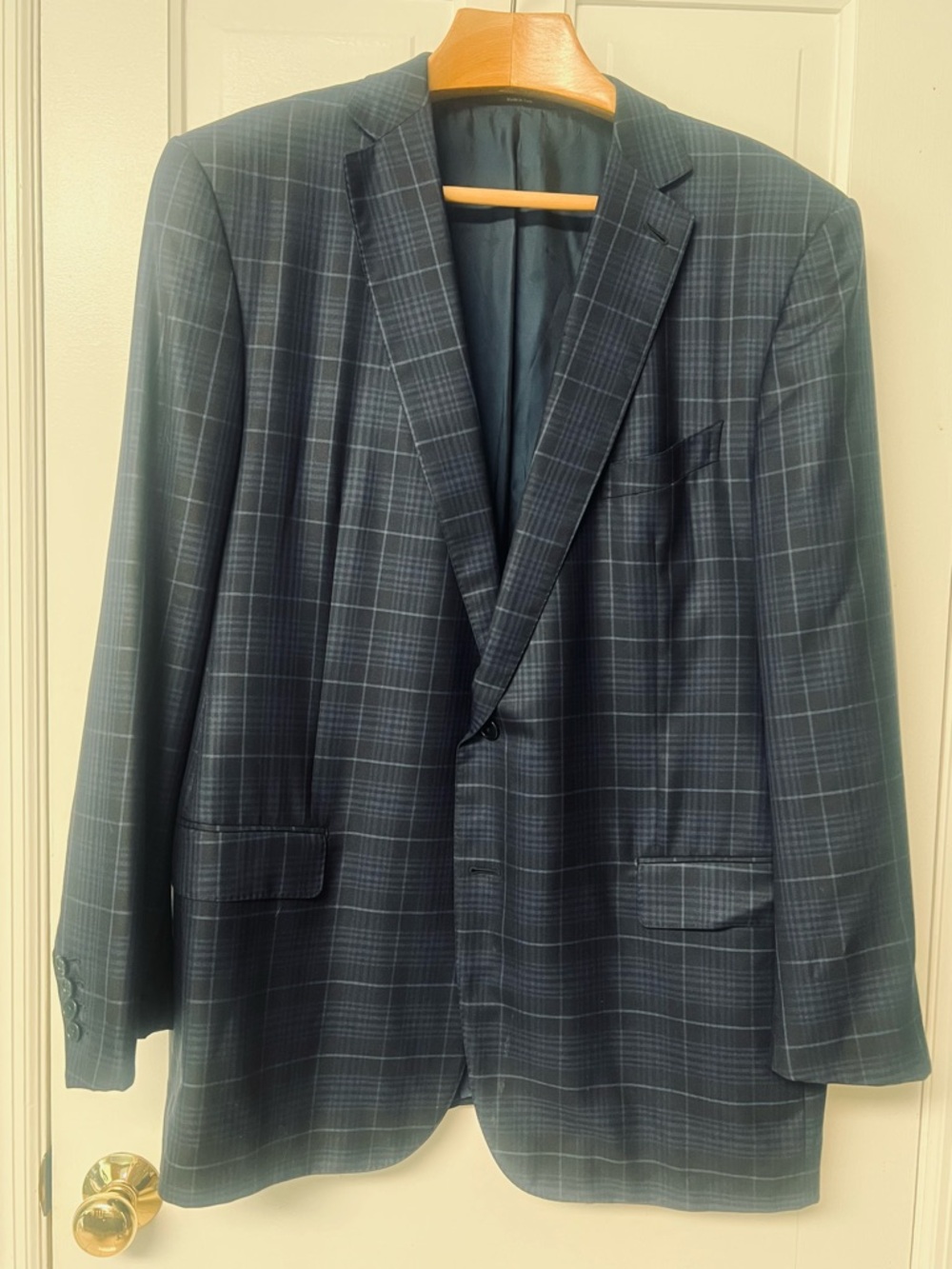 Ermenegildo Zegna Suit Jacket Trofeo Silk Wool Blazer 52 L 62 L Italy 2 Button